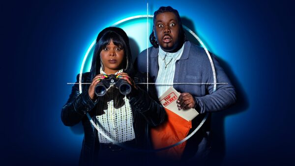 Dom (Gbemisola Ikumelo) and Kay (Hammed Animashaun) in a promotional still for Black Ops