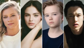 Amy Smart, Chiara Aurelia, Redding Munsell, and Derek Luh, who will star in Little One