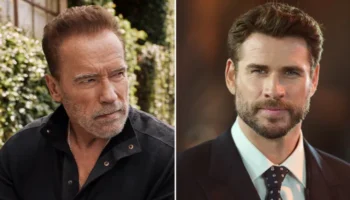 Arnold Schwarzenegger and Liam Hemsworth, who will star in The Kellys