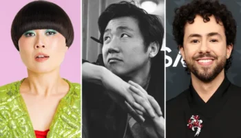 Atsuko Okatsuka, Hiro Murai and Ramy Youssef, who are behind the marriage comedy