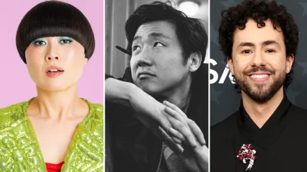 Atsuko Okatsuka, Hiro Murai and Ramy Youssef, who are behind the marriage comedy