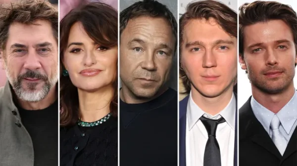 Javier Bardem, Penélope Cruz, Stephen Graham, Paul Dano and Patrick Schwarzenegger, who will star in Bunker