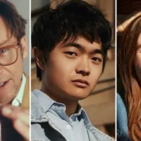 Jimmi Simpson, Ben Wang, and Zosia Mamet, who will star in Kaet Might Die