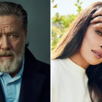 Russell Crowe and Pryanka Chopra Jonas, who will both star in Bluefly