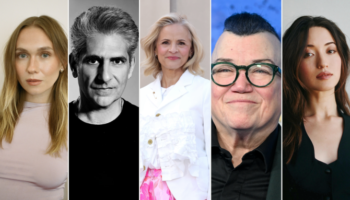Veronika Slowikowska, Michael Imperioli, Amy Sedaris, Lea DeLaria, and Reina Hardesty, who will star in Stephanie, Bride To Be