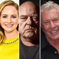 Harvey Keitel, Britt Robertson, Dean Norris, Tom Berenger, and Kit Lang, who are in Minute Mark