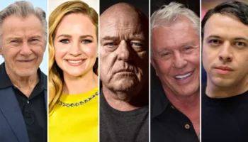 Harvey Keitel, Britt Robertson, Dean Norris, Tom Berenger, and Kit Lang, who are in Minute Mark