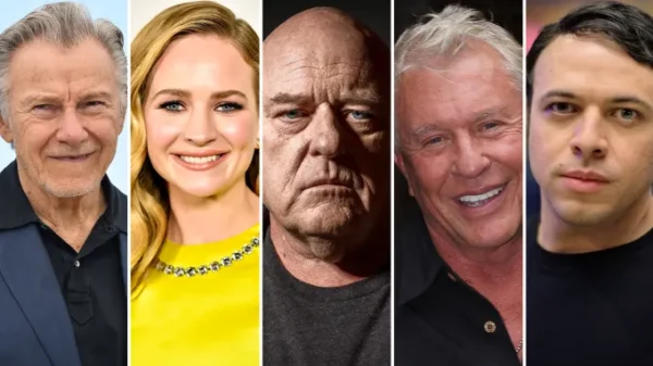 Harvey Keitel, Britt Robertson, Dean Norris, Tom Berenger, and Kit Lang, who are in Minute Mark
