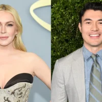 Lindsay Lohan and Henry Golding, who will be in Return to You