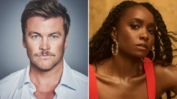 Luke Hemsworth and KiKi Layne, who will star in Deadlocked