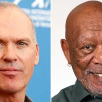 Michael Keaton and Morgan Freeman, who will star in Rode To Ruin