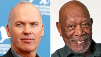 Michael Keaton and Morgan Freeman, who will star in Rode To Ruin