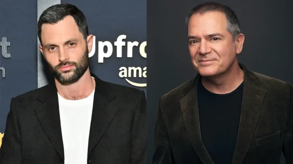 Penn Badgley and David Hemingson, who are involved in Everyone in My Family Has Killed Someone