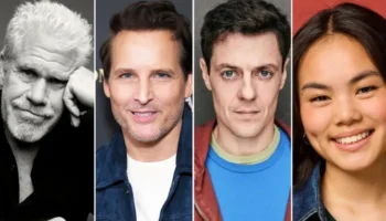 Ron Perlman, Peter Facinelli, Mark Elias and Serena Wang, who will star in We Could Be Heroes