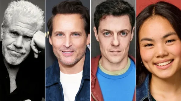 Ron Perlman, Peter Facinelli, Mark Elias and Serena Wang, who will star in We Could Be Heroes