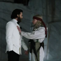 Chris Evans and Anya Taylor-Joy in Sacrifice