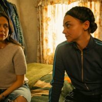 Hayley Squires (Shy) and Bel Powley (Lola) in Shy & Lola