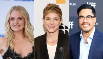 Lauren Ash, Mae Martin and Randall Park, who will be in Meatballs