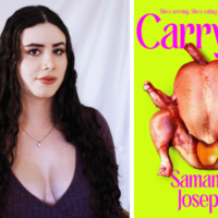 Samantha Josephs and her novel, Carrying
